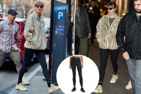 Taylor Swift wearing lululemon leggings