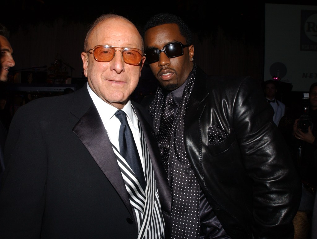 Clive Davis and Sean Combs 